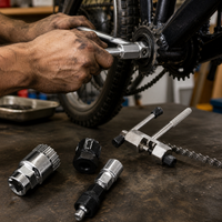 Bicycle Crank Puller and Bottom Bracket Removal Tool Kit