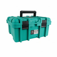 Latch Closure Hard-Shell Tool Box Heavy-Duty Portable Tool Box Reinforced Carry Handle