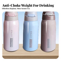 Drink While Lying down Anti-Choke Straw Cup Insulated 3-6 Hours Anti-Choke Nursing Cup Ergonomic Handle for Seniors, In Bed, Bedside, Travel