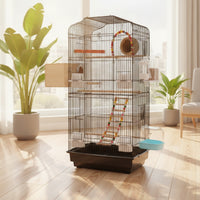 Metal Aviary Cage Tall Birdcage Cage with Pull-out Tray Sturdy for Parrot Owners