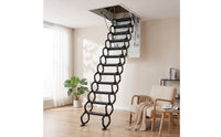 Retractable Attic Staircase Concealed Retractable Attic Ladder Heavy Duty Drop-down Overhead Ladder for Homeowners, Mezzanine