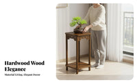 Traditional Chinese and aesthetic Tiered Wooden plant stand Freestanding Multi-Tiered Plant Stand Indoor & Outdoor Use Planter Holder Space-Saving for Gardeners, household owners, Living Room, Balcony, Indoors, Garden