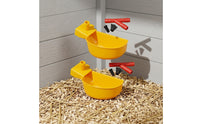 12 Pieces Bird Cup with Mounting Block Cage-Mounted Drinking Cup Easy to Install