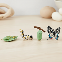 Butterfly Life Cycle Model Set - Educational Insect Growth Stages for Kids