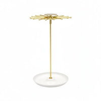 Detachable Design Necklace Carousel Display Large Capacity 18 Hook Jewelry Stand Household Storage for Vanity, Dresser