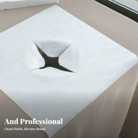 100 Pieces Massage Face Rest Cover Hygienic Face Rest Sheet Breathable Headrest Sheet for Clients, Spas, Wellness Center