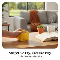 Cheese Fidget Toy Moldable Large Cheese Super Soft Sensory Toy for Adults, Kids, Office, Desk