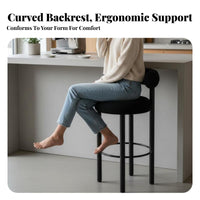 Luxury design Kitchen Island Stool Modern Design Pedestal High Stool with supportrest Sturdy and Stable Counter Chair Padded Seat for Homeowners, Bar Owners, Adults, Front Desk, Restaurant, Pub, Living Room