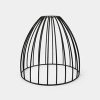 Lamp Shade Frame with Wire Cage Industrial Birdcage Lamp Shade Birdcage Lampshade Retro Hardware Vintage for DIYers, Cafe