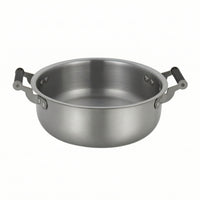 Stainless Steel Ramen Pot Double Handle Ramen Pot with Handles Riveted Cookware for Home Cooks