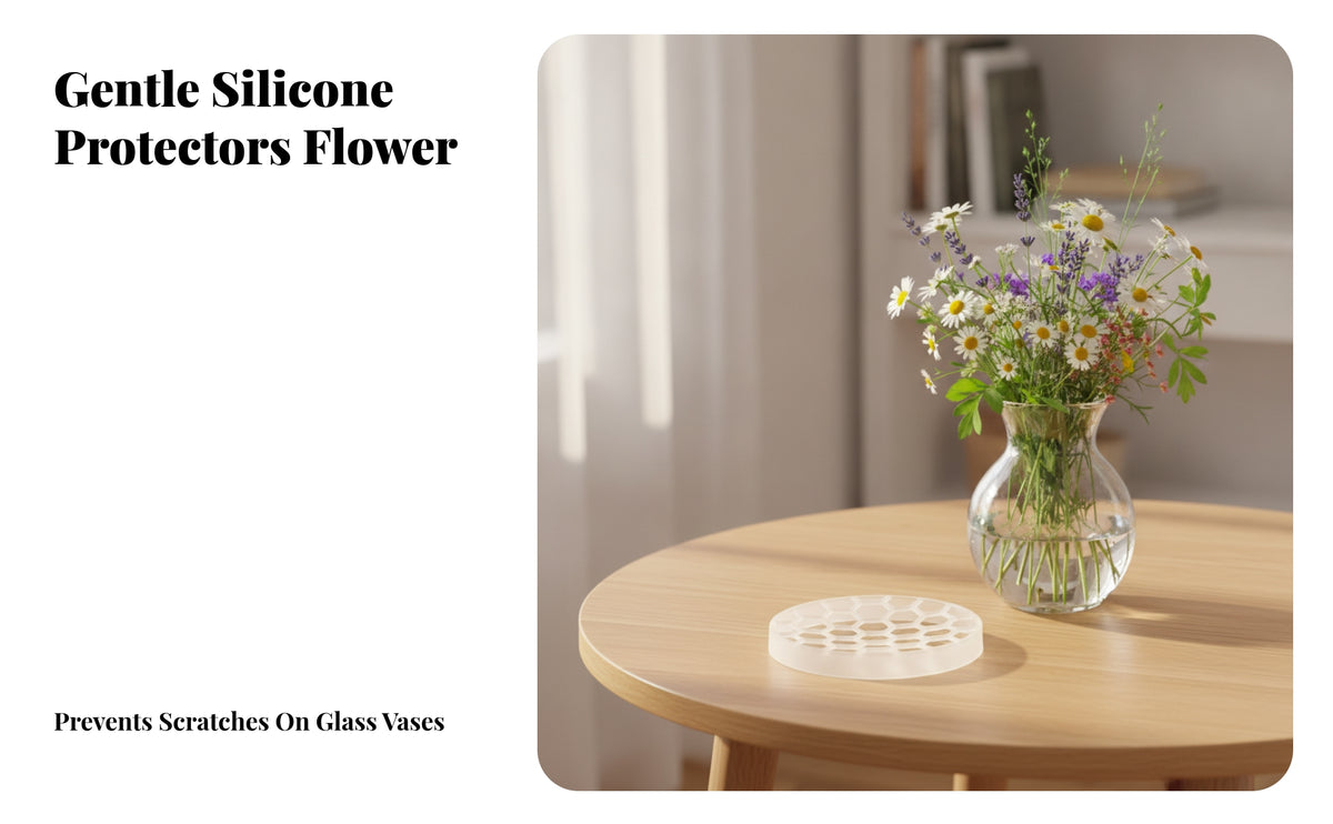Flexible Silicone Flower Arranging Grid Stretchable Flower Arrangement Holder Long-Lasting Silicone Vase Grid Washable for Table Centerpieces