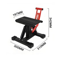 Maintenance Friendly Hydraulic Motorcycle Lift Anti Slip Dirt Bike Support Stand Height Adjustable Motorcycle Support Stand Heavy Duty for Garage