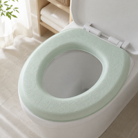 EVA Toilet Seat Cushion, All Seasons Universal, Waterproof, Solid Color, for Home Bathroom