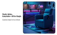 Minimalist design Reclining Gaming Chair Ergonomic Design Computer Seat Highspine Support Office Furniture Headrest Pillow for Students, video game enthusiasts, Remote Workers, Study Room, Dormitory, Bedroom