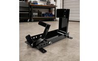 Motorcycle Wheel Chock Stand   Motorcycle Parking Stand with Wheel Cradle Space-Saving for Workshop