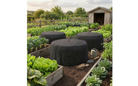 Fitted Top Raised Bed Cover Drawstring Bottom Material Garden Cover Carry Handle Round