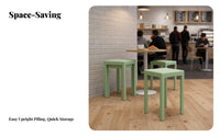 Thickened Construction Stackable Square Stool Space-Saving Stackable PFinalic Stool Minimalist design Household Furniture Reinforced strength for Families, Office Workers, Dining Room, Kitchen, Bathroom, Classroom