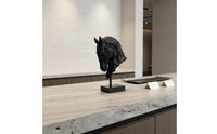 Horse Statue Retro Vintage Horse Statue Weighted Base Available for Purchase Office