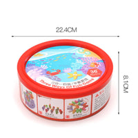 Develops Fine Movement Skills 3-in-1 Wooden Game Set Promotes Hand-Eye Coordination Lacing and Stacking Toy Water-Based Paint Wooden Aquatic Creature Lacing Beads Splinter-Splinterless Polished Edges for Preschoolers, Toddlers, Travel