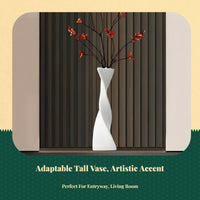 Tall Modern Resin Vase, Luxury Home Decor Accent