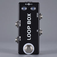 Compact Loop Box Pedal Metal Guitar Loop Box Mini Line Selector Low-Height for Live Stage
