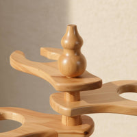Traditional Wind Instrument Display Stand Five-Tier Traditional Wind Instrument Stand Space-Saving Desktop Holder for Instrumentalists, Collectors