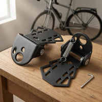 Spring-Loaded Rear Passenger Footrest Perforated Rear Foot Peg Metal Passenger Footrest
