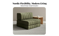 Nordic design configurable Block Sofa Wabi-Sabi Aesthetic Living Room Furniture plush paddings Couch Soft Upholstery for Apartment Dwellers, Design aficionados, Interior Designers, Small Apartments, Lounge Area, perusing corner