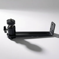 Wall Mounted Display Device Holder Bracket Slotted Arm Single Hole Display Device Holder Mount in Black