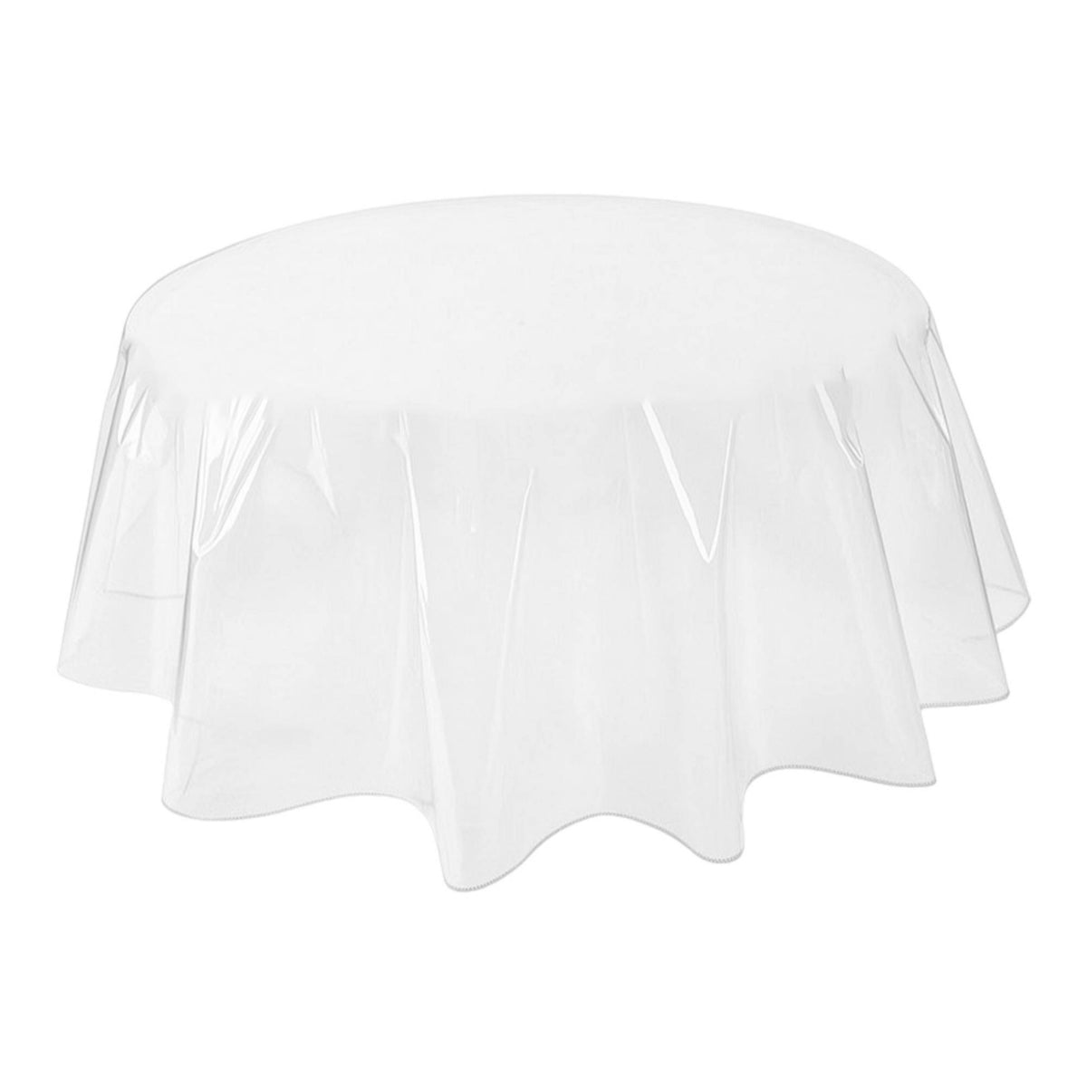 Transparent Round Tablecloth Protector Waterproof Round Tablecloth for Families, Kitchen