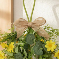 Romantic Eucalyptus Teardrop Wreath Farmhouse Design Teardrop Floral Swag Rustic Charm for Wedding, Festival