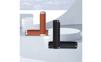 Leather Handlebar Grips Comfortable Lock-on Grips Soft Breathable for Cyclists, Commuter Bikes, Road Riding