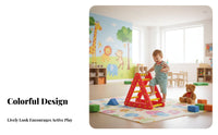 Sensory Training Triangle Climbing Frame Develops Balance Child-Centered Climbing Gym Multi-Functional Pikler Triangle Set Modular Design for Toddlers, Preschoolers, Parents, Playroom, Nursery, Daycare, Living Room