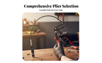 Car Water Pipe Clamp Tool Heavy Duty Hose Clamp Plier Locking Mechanism Flat Band Hose Pliers for Mechanics, DIY Enthusiasts
