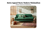 French-Inspired Aesthetic 3-Seater Sofa Vintage Design 3-Seater Straight Settee machine-washable Cover Couch Small Space suitable for Apartment Dwellers, Homeowners, Homestay, Living Room, Lounge Area, Bedroom