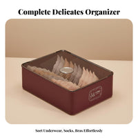3 Pieces Underwear Storage Box Set adaptable Clothing Divider for homeowners