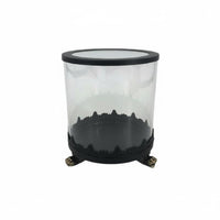 2 Pieces Glass Candle Vessel Decorative Home Decor Elegant for Vanity