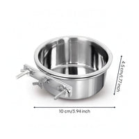 Spill-Resistant Dog Bowl with Mounting Bracket Mountable Dog Crate Bowl Long-Lasting Sturdy for Dogs