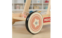 Kids Medical Cart Educational Kids Shopping Push Cart Easy Assembly Children's Toy for Young Children, Infants