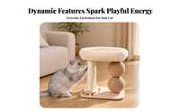 Padded Rim Cat Scratching Tree Compact Cat Climbing Tree Sturdy