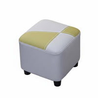 Scuff-Resistant Resistant Upholstered Footrest space-efficient Size Upholstered Ottoman adaptable Low Stool Space-Saving for Pet Owners, property owners, Children, Entryway, Living Room, Bedroom, Office