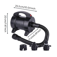 Built-in Handle Electric Air Pump Flexible Hose Portable Air Inflator Nozzle Attachments Electric Inflator Stable Feet