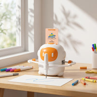 Educational Drawing Robot with Cards Screennon-Screen Drawing Robot with Pens Compact Drawing Device Cute for Toddlers
