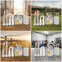 Electric Pulsating Milking Machine Corded Cow Milking Machine Vacuum Sheep Milker Portable for Farmers, Homesteaders, Farms, Barns