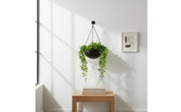 Metal Hanging Plant Pot Indoor Outdoor Round Hanging Basket with Chain for Patio