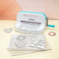 Hand Crank Embossing Machine 2-in-1 Functionality Craft Tool Decorative Patterns