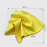 Waffle Weave Microfibre Cloth Car Drying Towel, 40cm Microfibre Cloth for Glass