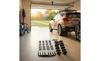 Universal Roof Rack Mounting Kit with U-Bolts Replacement Cargo Box Mounting Kit Hand-Tightening Roof Rack U-Bolt Easy Installation for Car Owners, Travelers, Road Trips
