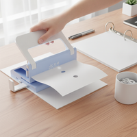 Dual-Hole Paper Punch for A4 Loose-Leaf Binders, Manual Two-Hole Puncher