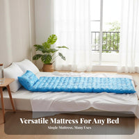 Heat Dissipating Water-Filled Cooling Mattress Waterproof Double Water Mattress Multi-Functional Summer Cooling Bed Pad Leak Proof for Hot Sleepers, Couples, Napping